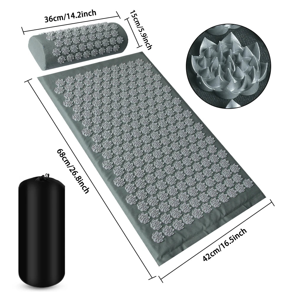 Acupressure Mat & Pillow Set