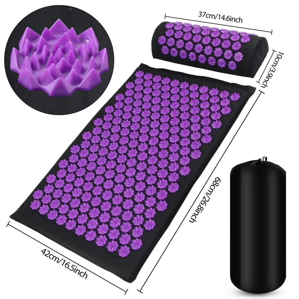 Acupressure Mat & Pillow Set
