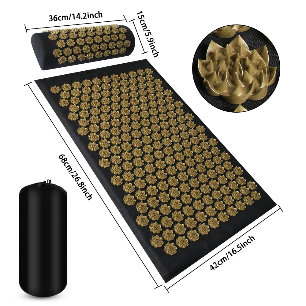 Acupressure Mat & Pillow Set